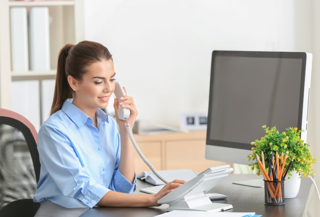 a virtual assistant calling patients over the phone