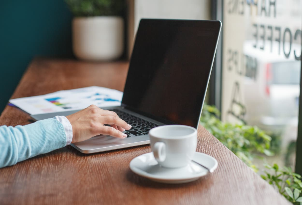 virtual assistant at the coffee shop